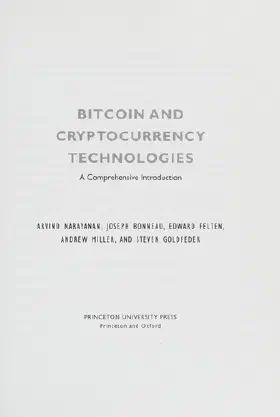 Bitcoin and Cryptocurrency Technologies: A Comprehensive Introduction