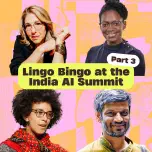 Lingo Bingo at the India AI Summit w/ Naomi Klein, Timnit Gebru, Nikhil Dey, and Chinasa Okolo